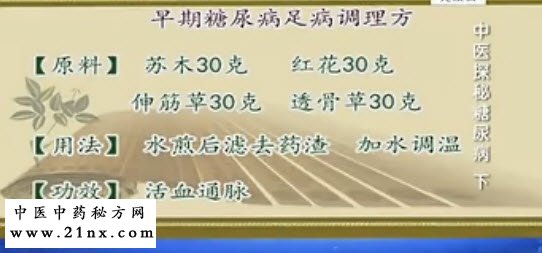 早期糖尿病足病调理方