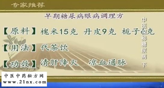 早期糖尿病眼病调理方