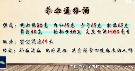 养血通络酒