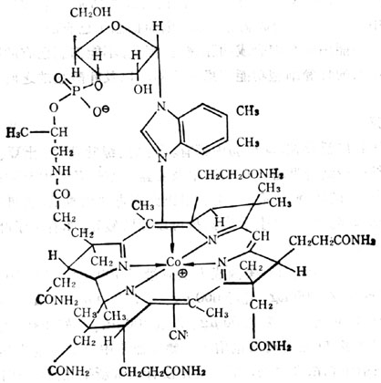 氰钴胺素分子式(CN可以其他基团代替)