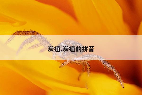 炭疽,炭疽的拼音