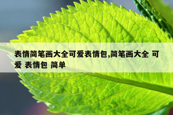 表情简笔画大全可爱表情包,简笔画大全 可爱 表情包 简单