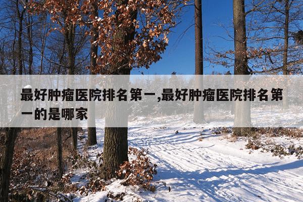 最好肿瘤医院排名第一,最好肿瘤医院排名第一的是哪家