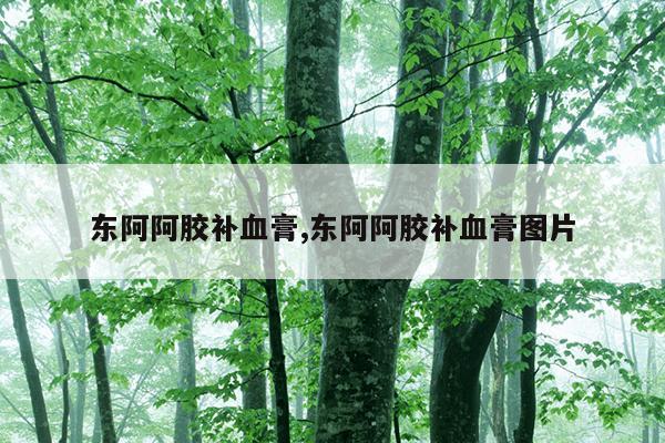 东阿阿胶补血膏,东阿阿胶补血膏图片