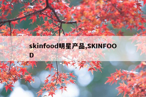 skinfood明星产品,SKINFOOD