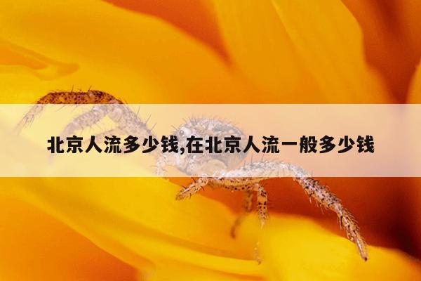 北京人流多少钱,在北京人流一般多少钱