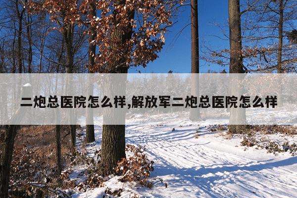 二炮总医院怎么样,解放军二炮总医院怎么样
