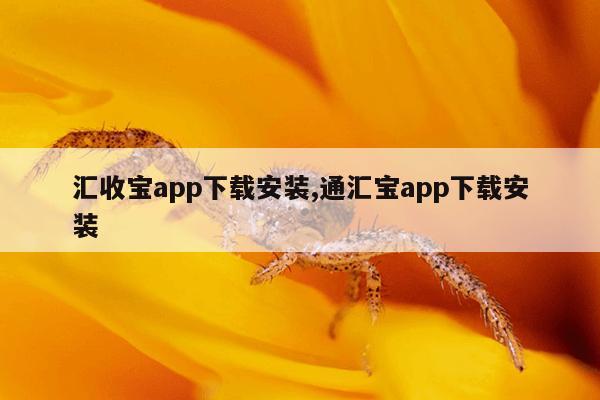 汇收宝app下载安装,通汇宝app下载安装