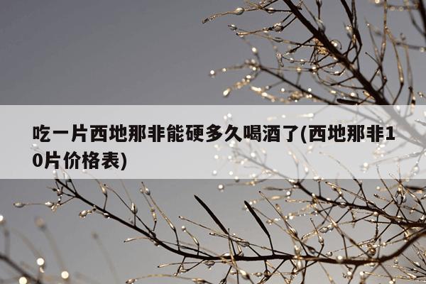 吃一片西地那非能硬多久喝酒了(西地那非10片价格表)