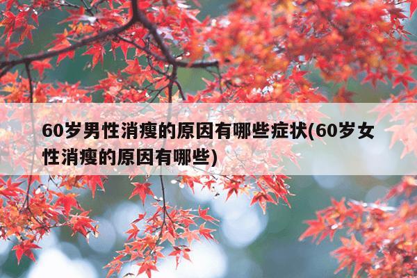 60岁男性消瘦的原因有哪些症状(60岁女性消瘦的原因有哪些)