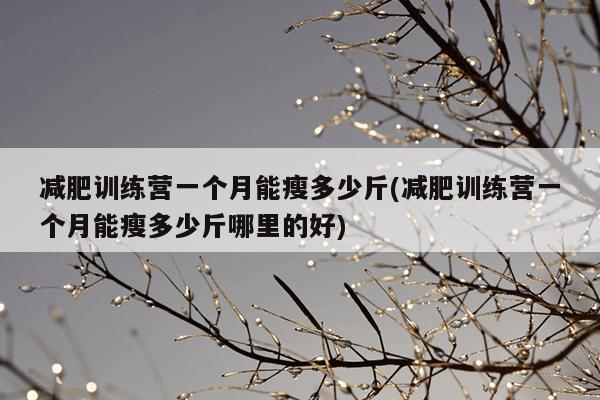减肥训练营一个月能瘦多少斤(减肥训练营一个月能瘦多少斤哪里的好)