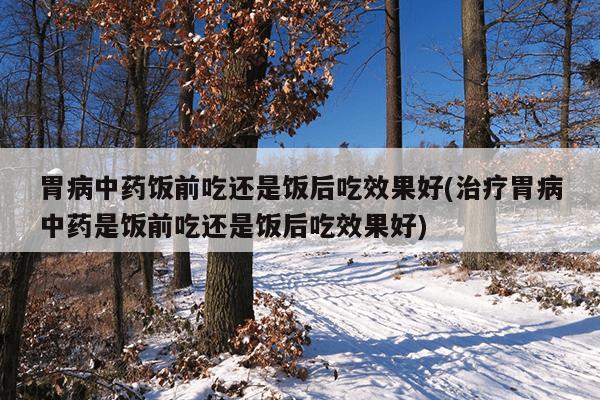 胃病中药饭前吃还是饭后吃效果好(治疗胃病中药是饭前吃还是饭后吃效果好)