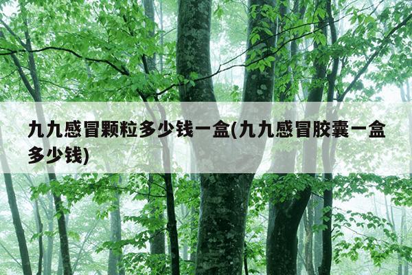 九九感冒颗粒多少钱一盒(九九感冒胶囊一盒多少钱)