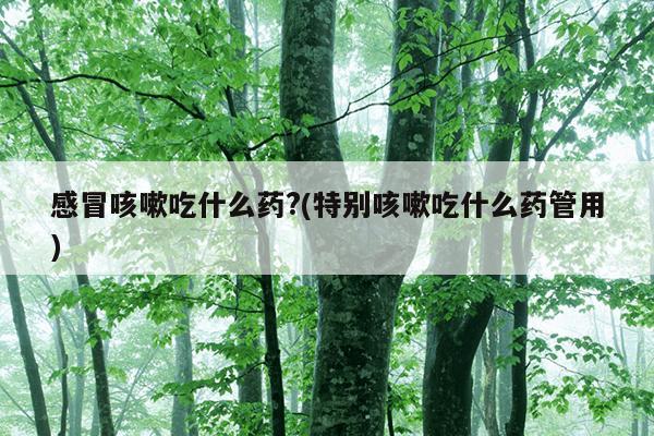 感冒咳嗽吃什么药?(特别咳嗽吃什么药管用)