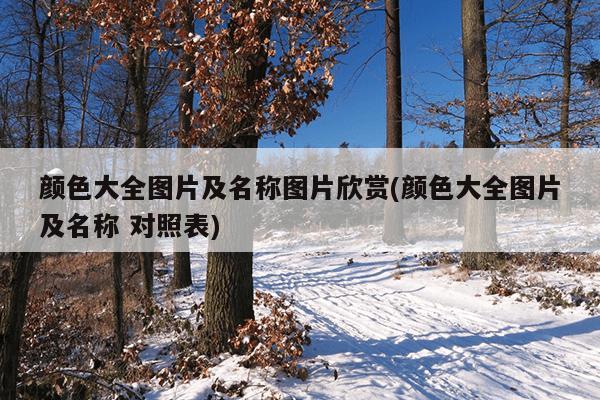 颜色大全图片及名称图片欣赏(颜色大全图片及名称 对照表)