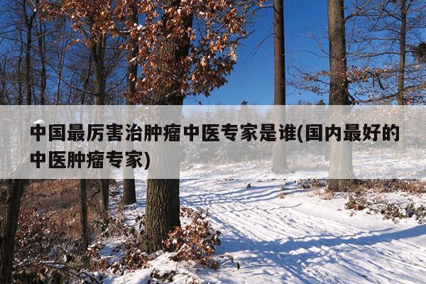 中国最厉害治肿瘤中医专家是谁(国内最好的中医肿瘤专家)
