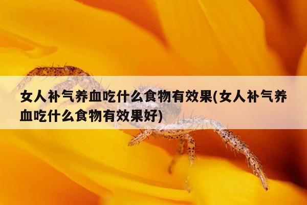 女人补气养血吃什么食物有效果(女人补气养血吃什么食物有效果好)