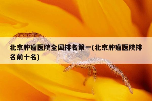 北京肿瘤医院全国排名第一(北京肿瘤医院排名前十名)