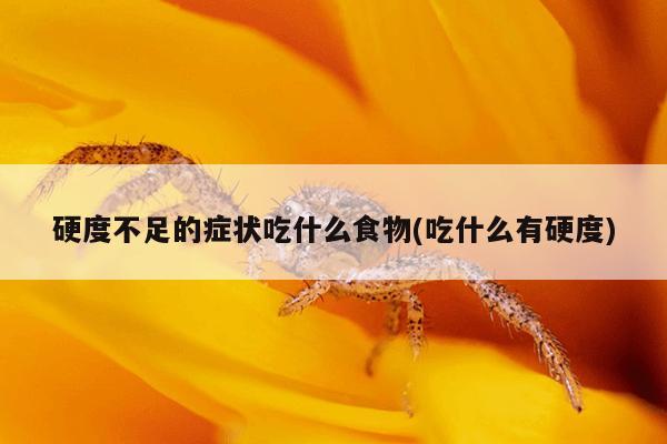 硬度不足的症状吃什么食物(吃什么有硬度)