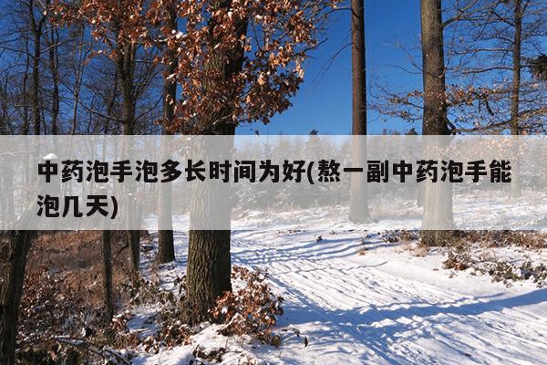 中药泡手泡多长时间为好(熬一副中药泡手能泡几天)